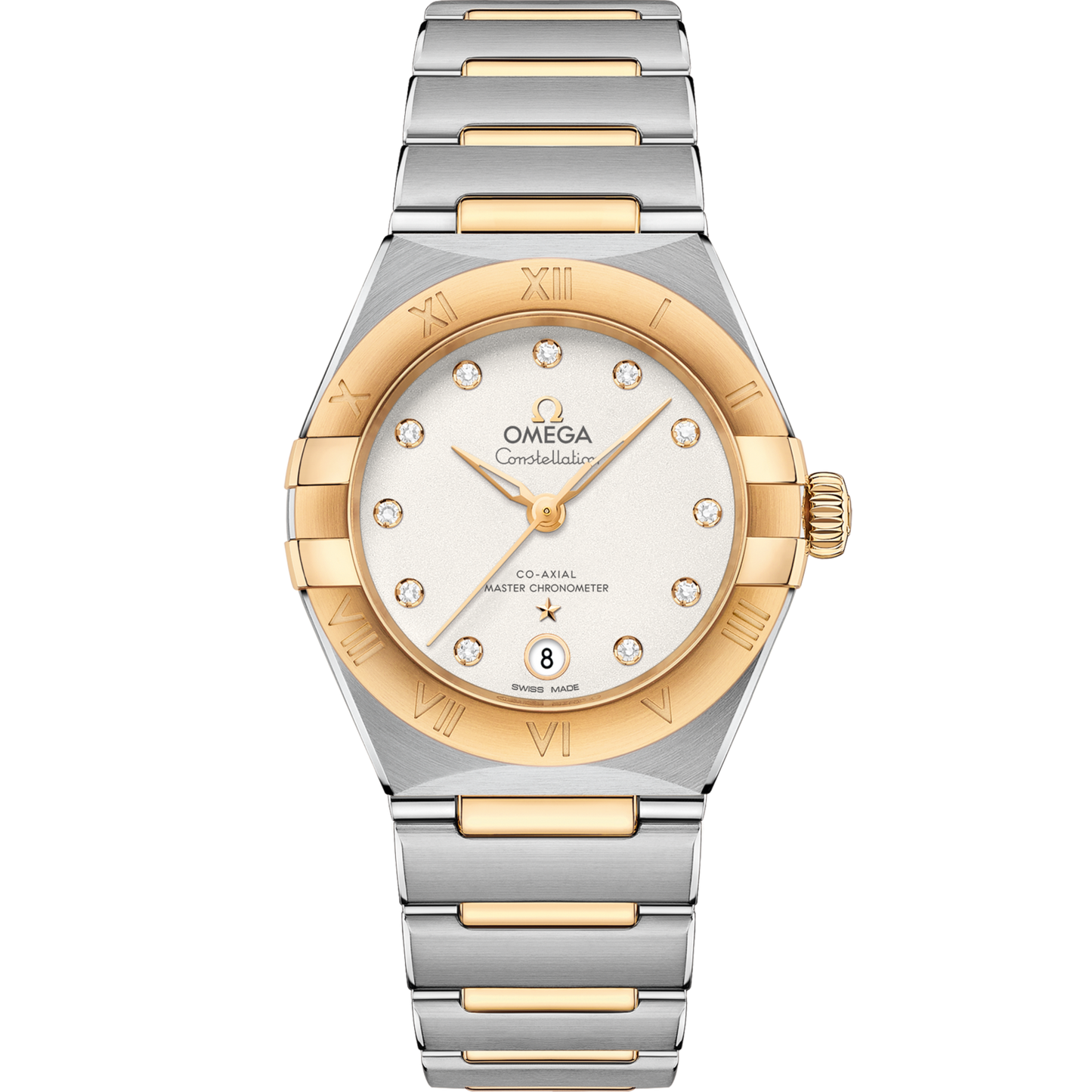 OMEGA Constellation 29 mm Silver Dial Stainless Steel - 18K Yellow Gold Bracelet 131.20.29.20.52.002