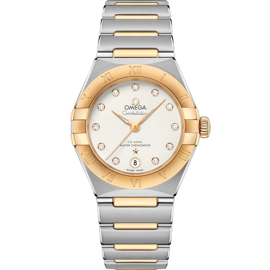 OMEGA Constellation 29 mm Silver Dial Stainless Steel - 18K Yellow Gold Bracelet 131.20.29.20.52.002