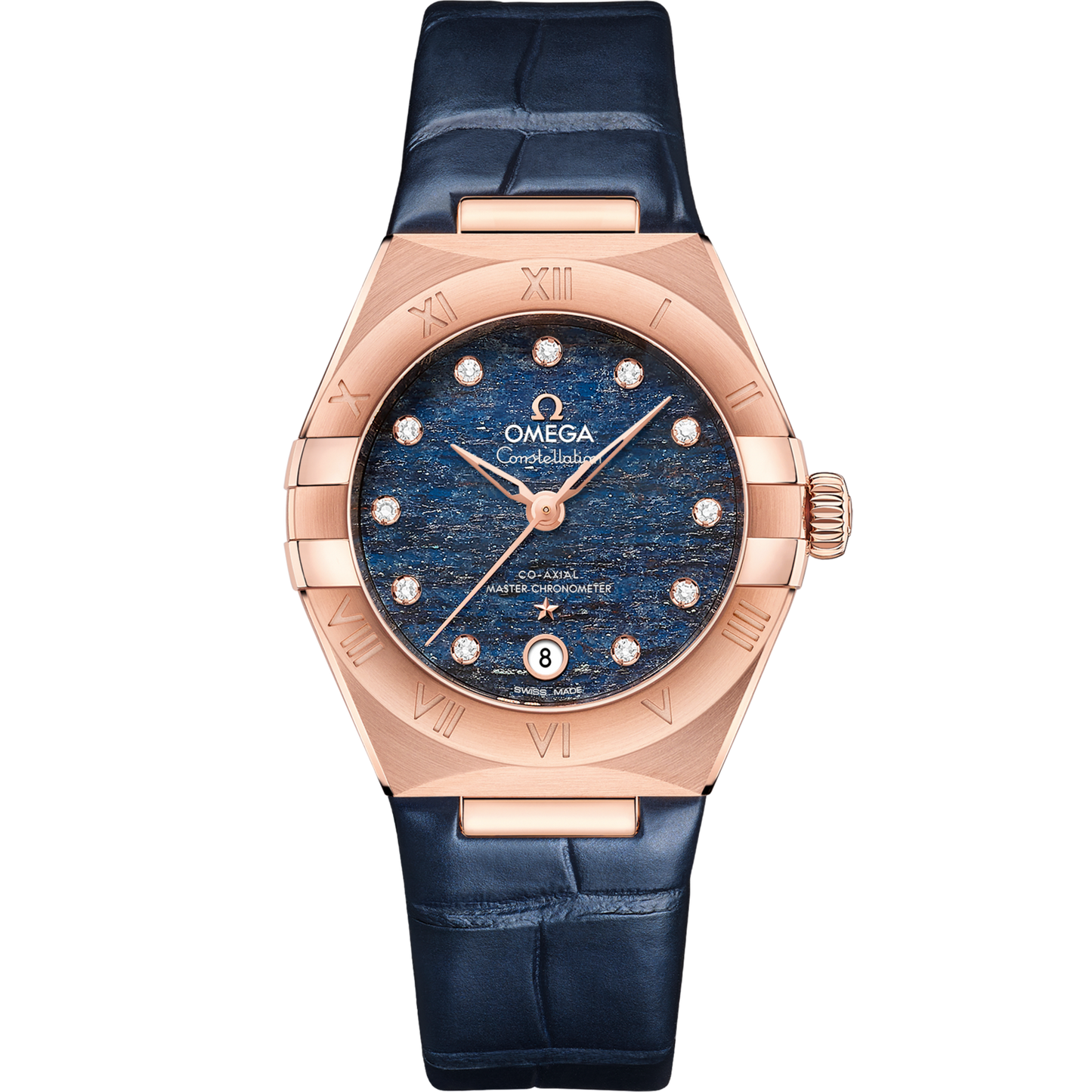 Omega Constellation 29 mm Blue Dial with Diamonds Sedna™ 18k Rose Gold Strap 131.53.29.20.99.001