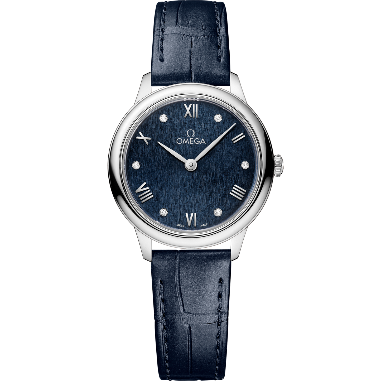Omega De Ville Prestige 27.5 mm Blue Dial Stainless Steel Strap 434.13.28.60.53.002