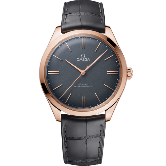 Omega De Ville Trésor 40 mm Grey Dial Sedna™ 18k Rose Gold Strap 435.53.40.21.06.001