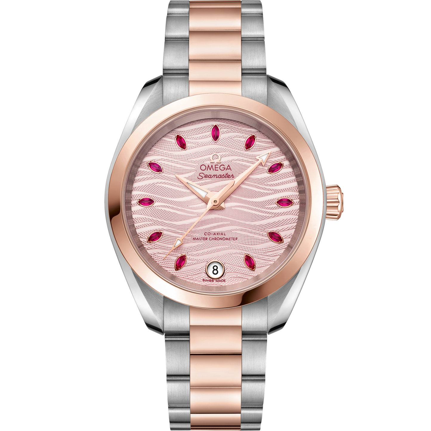 Omega Seamaster Aqua Terra 150M 34 mm Pink Dial Stainless Steel and Sedna™ 18k Rose Gold Bracelet 220.20.34.20.60.001