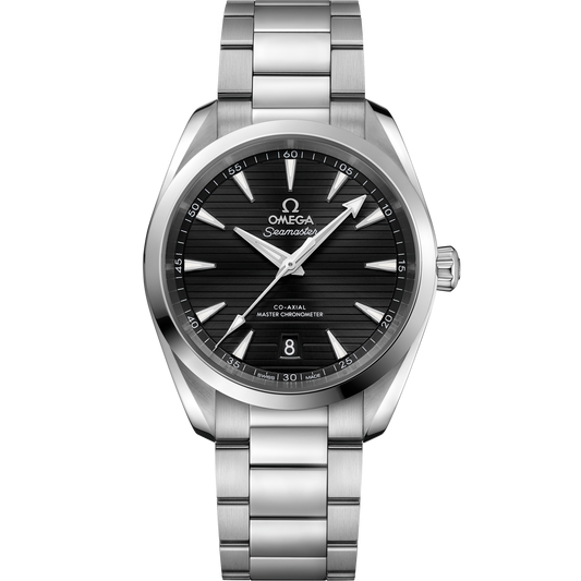 Omega Seamaster Aqua Terra 38 mm   Black Dial Stainless Steel Bracelet 220.10.38.20.01.001