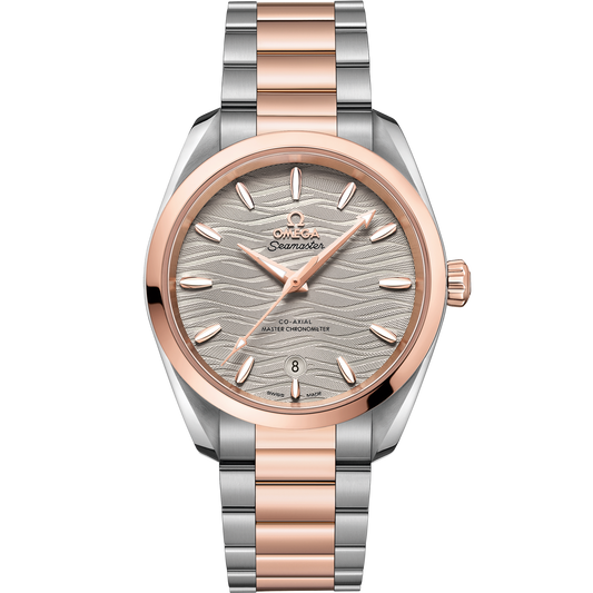 Omega Seamaster Aqua Terra 150M 38 mm Grey Dial Stainless Steel and  Sedna™ 18k Rose Gold Bracelet 220.20.38.20.06.001