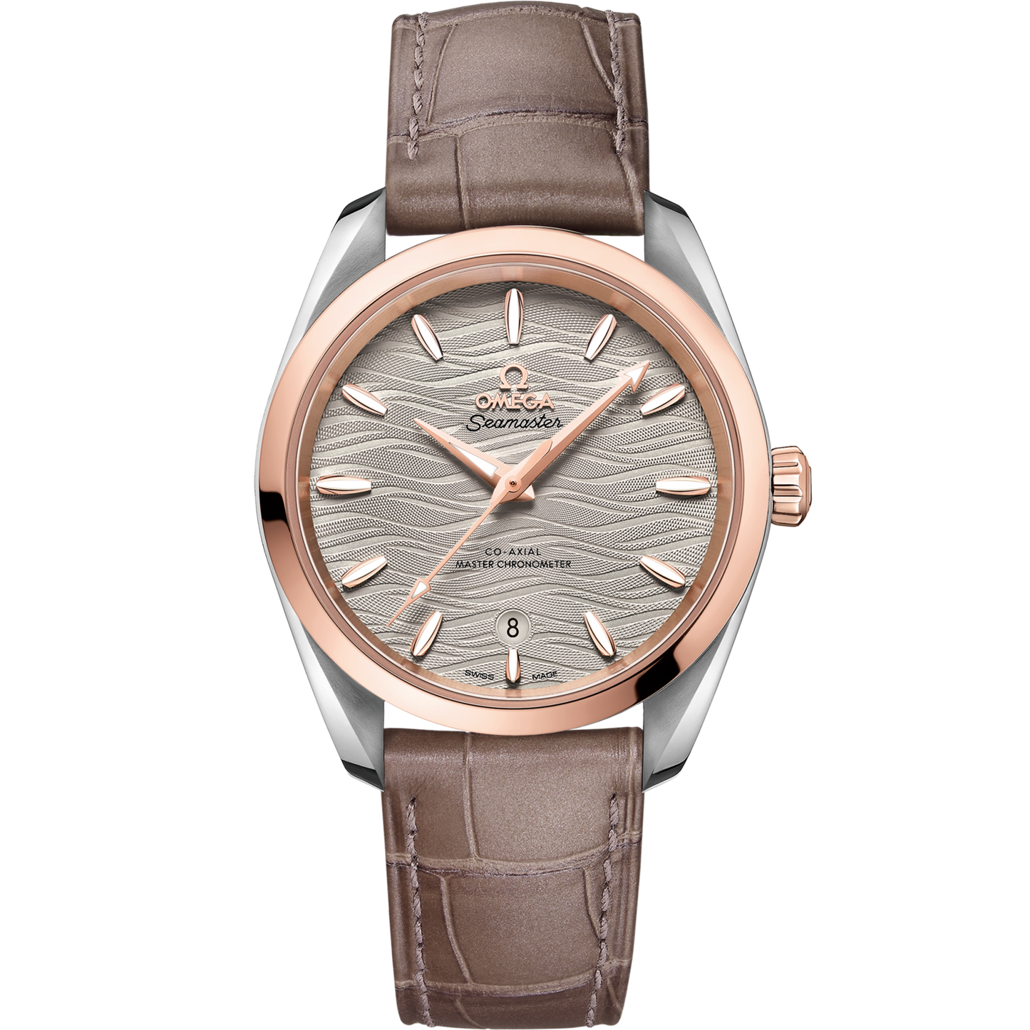Omega Seamaster Aqua Terra 150M 38 mm Grey Dial Stainless Steel and  Sedna™ 18k Rose Gold Strap 220.23.38.20.06.001