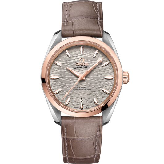 Omega Seamaster Aqua Terra 150M 38 mm Grey Dial Stainless Steel and  Sedna™ 18k Rose Gold Strap 220.23.38.20.06.001
