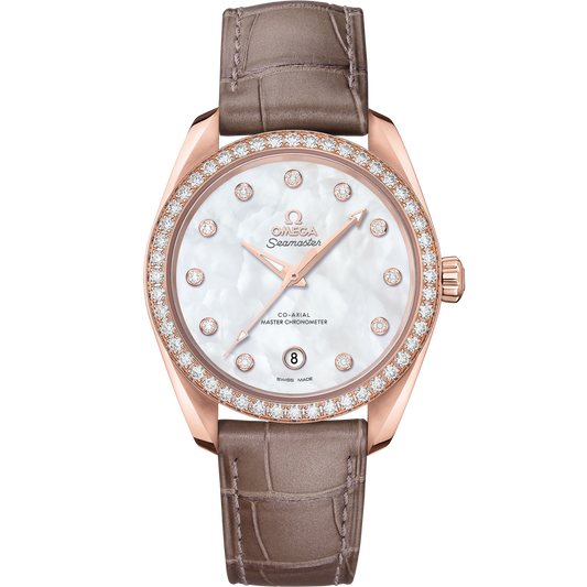 Omega Seamaster Aqua Terra 150M 38 mm White Dial Sedna™18k Rose Gold Strap 220.58.38.20.55.001
