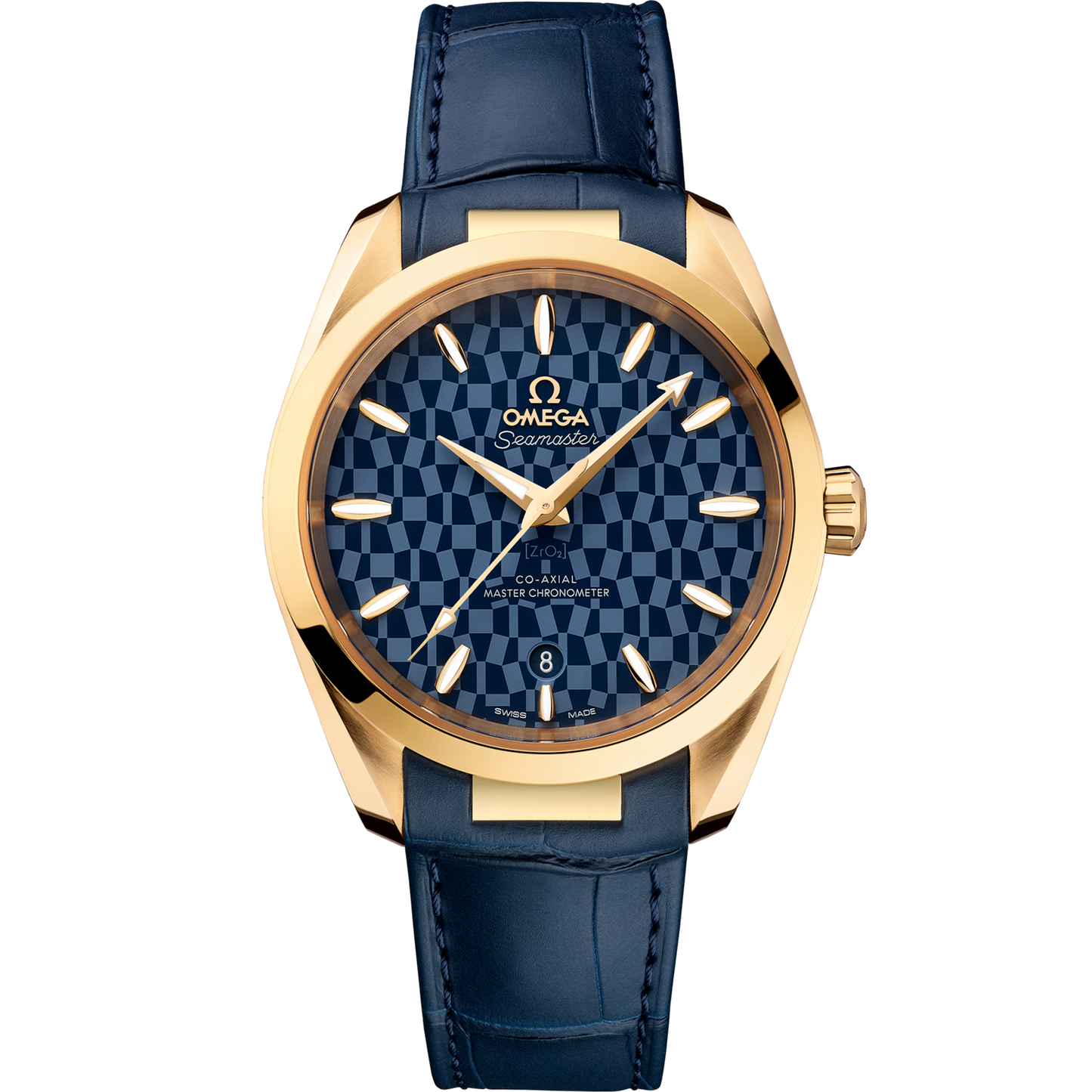 Omega Seamaster Aqua Terra 150M 38 mm Blue Dial 18k Yellow Gold Strap 522.53.38.20.03.001