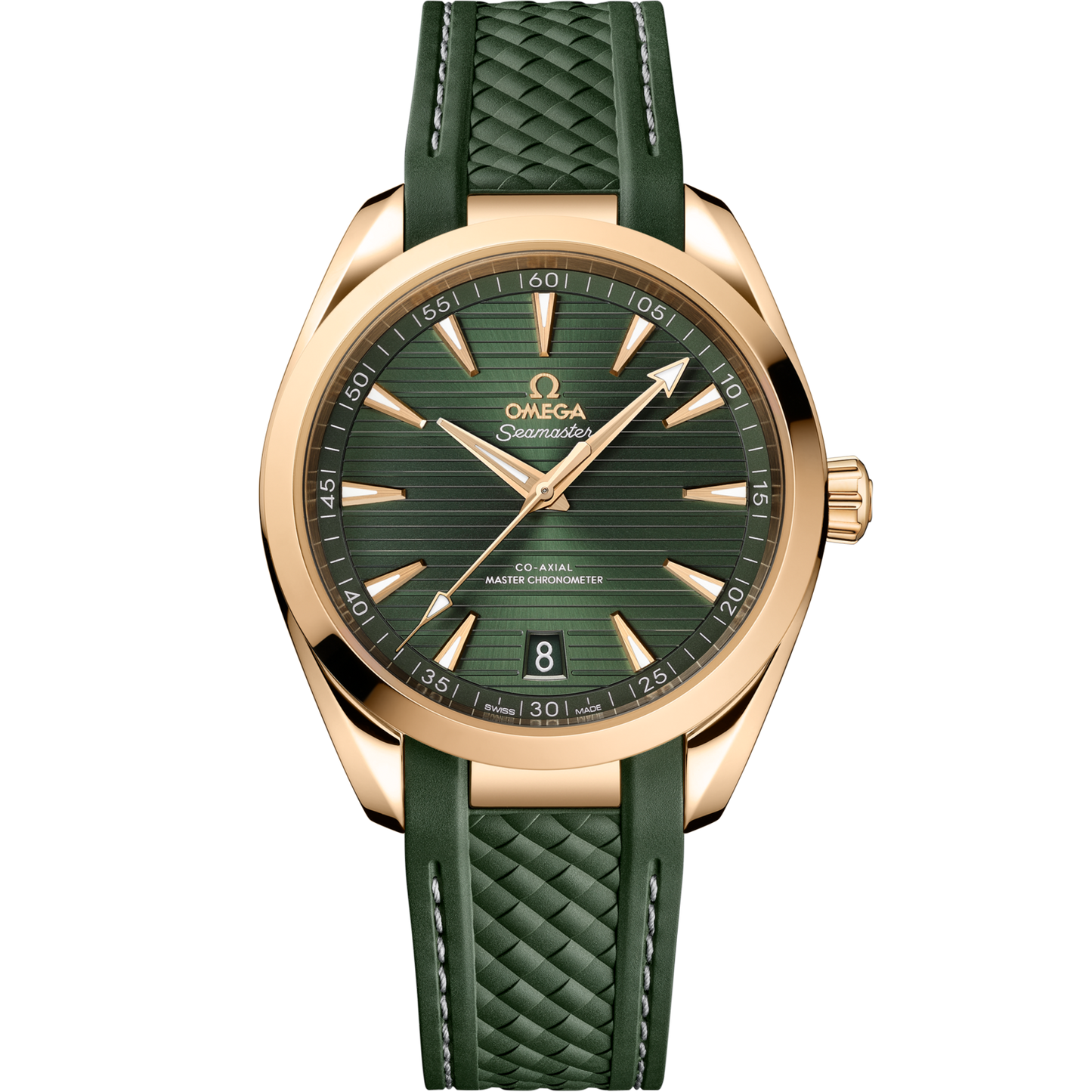 OMEGA Seamaster Aqua Terra 41 mm Green Dial Stainless Steel and Sedna™ 18k Yellow Gold Strap 220.52.41.21.10.001