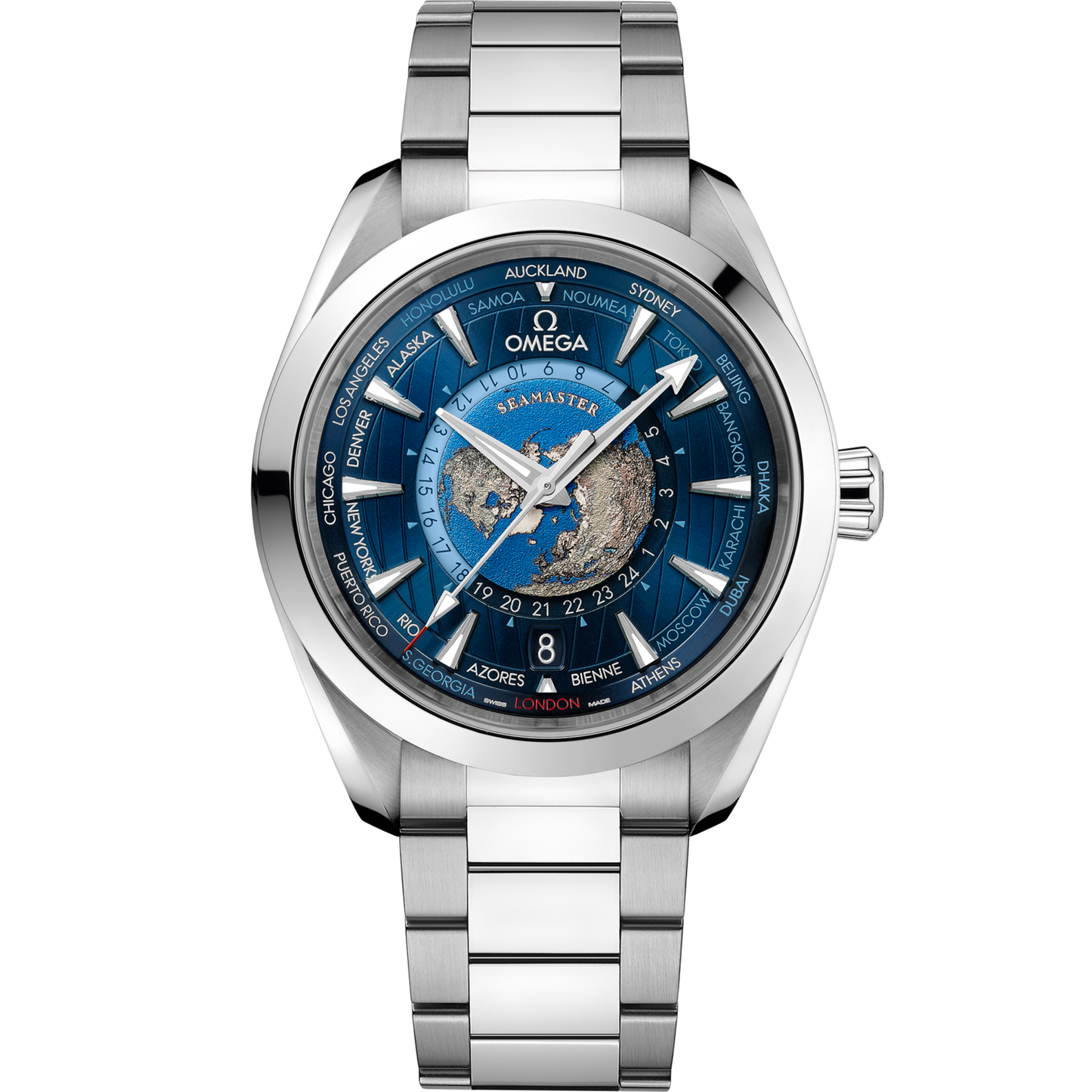 Omega Seamaster Aqua Terra 150M 43 mm Blue Dial Stainless Steel Bracelet 220.10.43.22.03.001
