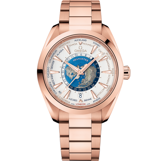 Omega Seamaster Aqua Terra 150M 43 mm Silver Dial Sedna™ 18k Rose Gold Bracelet 220.50.43.22.02.001