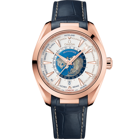 Omega Seamaster Aqua Terra 150M 43 mm Silver Dial Sedna™ 18k Rose Gold Strap 220.53.43.22.02.001