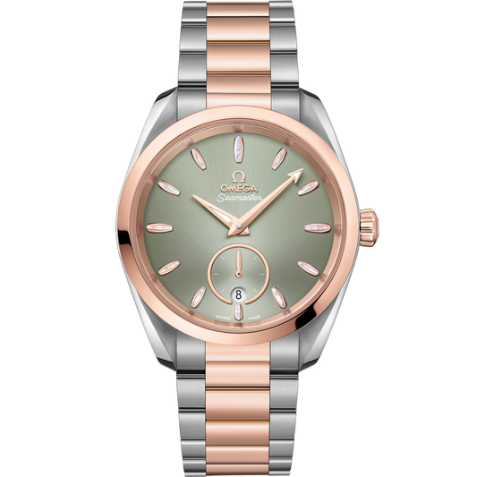Omega Seamaster Aqua Terra 150M 38 mm Green Dial Stainless Steel and  Sedna™ 18k Rose Gold Bracelet 220.20.38.20.10.001