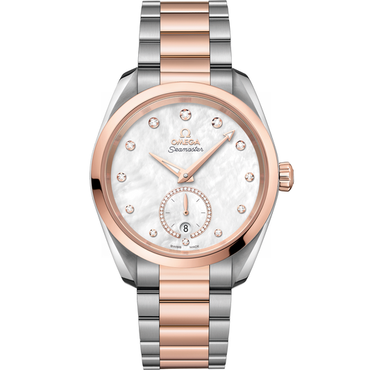 Omega Seamaster Aqua Terra 150M 38 mm White Dial Stainless Steel and  Sedna™ 18k Rose Gold Bracelet 220.20.38.20.55.002