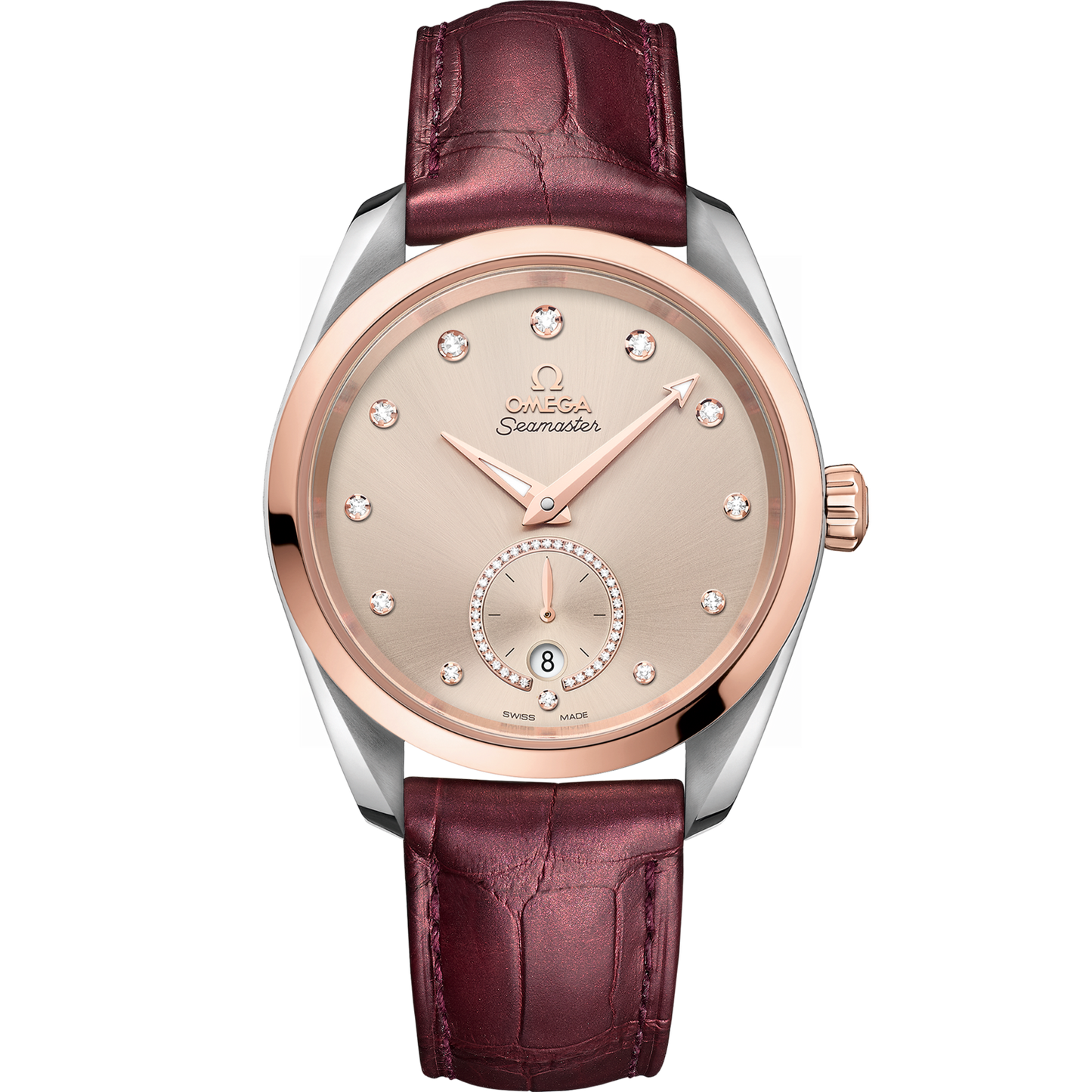 Omega Seamaster Aqua Terra 150M 38 mm Linen Dial Stainless Steel and  Sedna™ 18k Rose Gold Strap 220.23.38.20.59.001