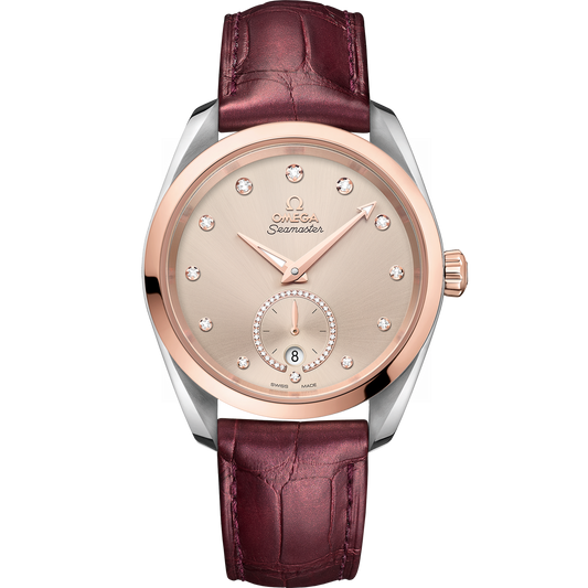 Omega Seamaster Aqua Terra 150M 38 mm Linen Dial Stainless Steel and  Sedna™ 18k Rose Gold Strap 220.23.38.20.59.001