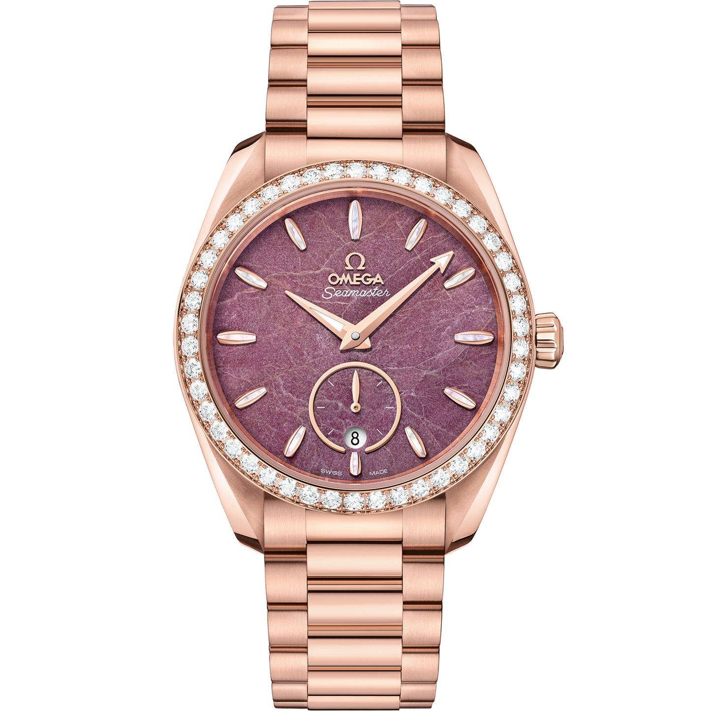 Omega Seamaster Aqua Terra 150M 38 mm Purple Dial Sedna™ 18k Rose Gold Bracelet 220.55.38.20.99.001
