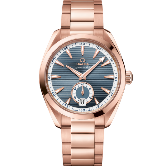 Omega Seamaster Aqua Terra 150M 41 mm Blue Dial Sedna™ 18k Rose Gold Bracelet 220.50.41.21.03.001