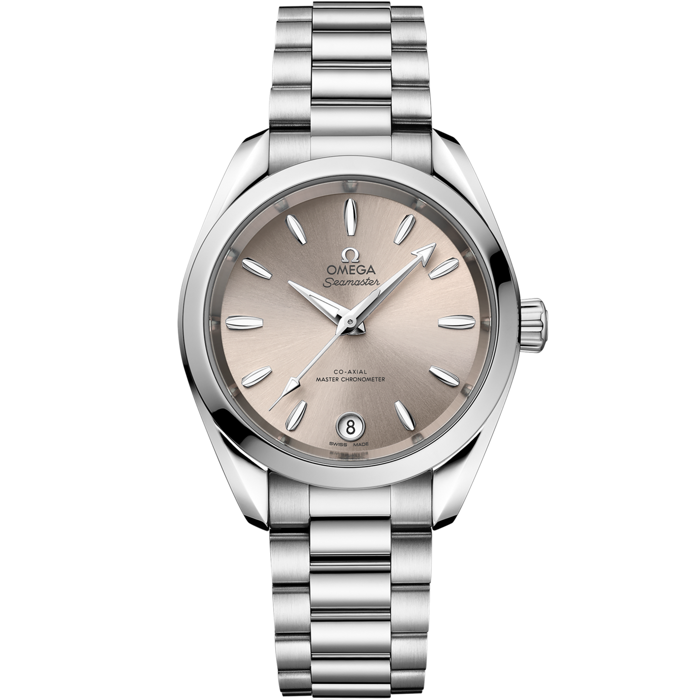 Omega Seamaster Aqua Terra SHADES 34 mm Sandstone Dial Stainless Steel Bracelet 220.10.34.20.09.001