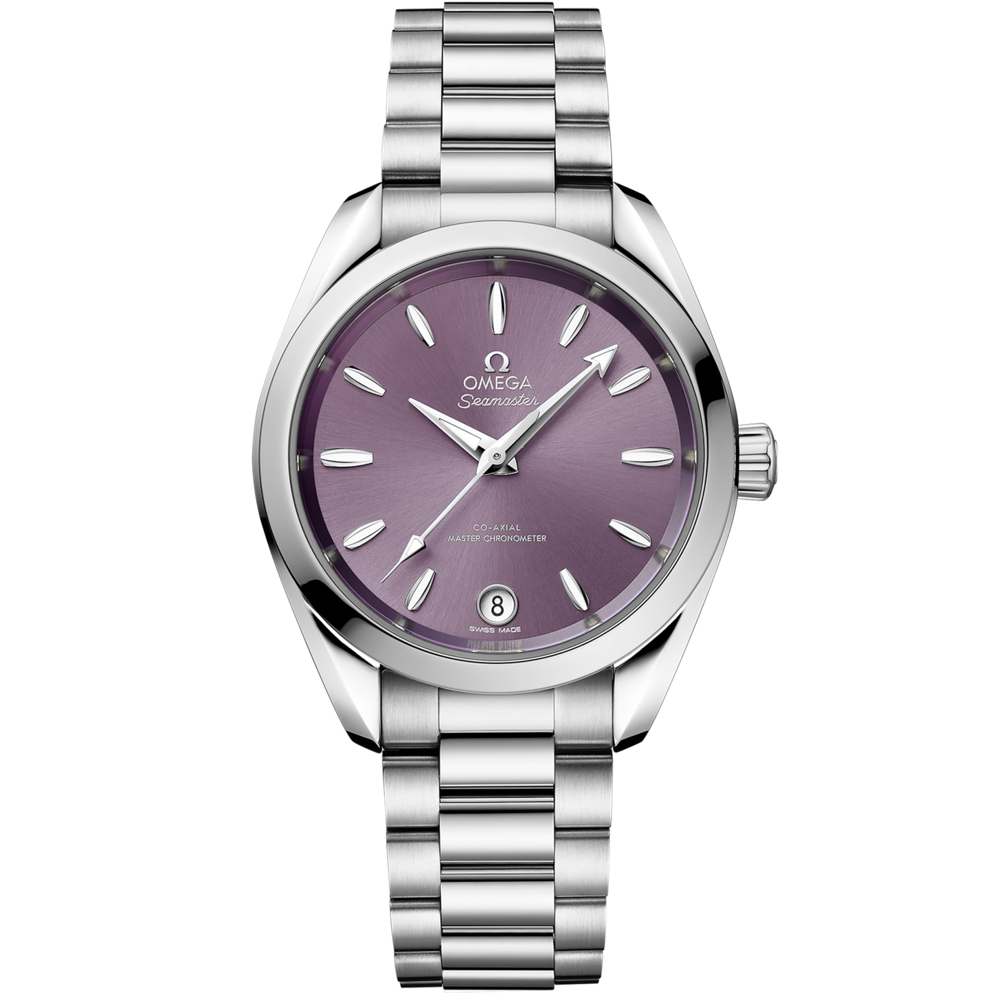 Omega Seamaster Aqua Terra Shades 34 mm Lavender Dial Stainless Steel Bracelet 220.10.34.20.10.002