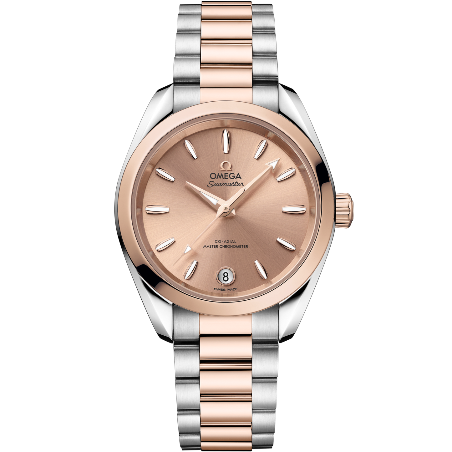 Omega Seamaster Aqua Terra Shades 34 mm Pink Dial Stainless Steel and Sedna™ 18k Rose Gold Bracelet 220.20.34.20.10.001