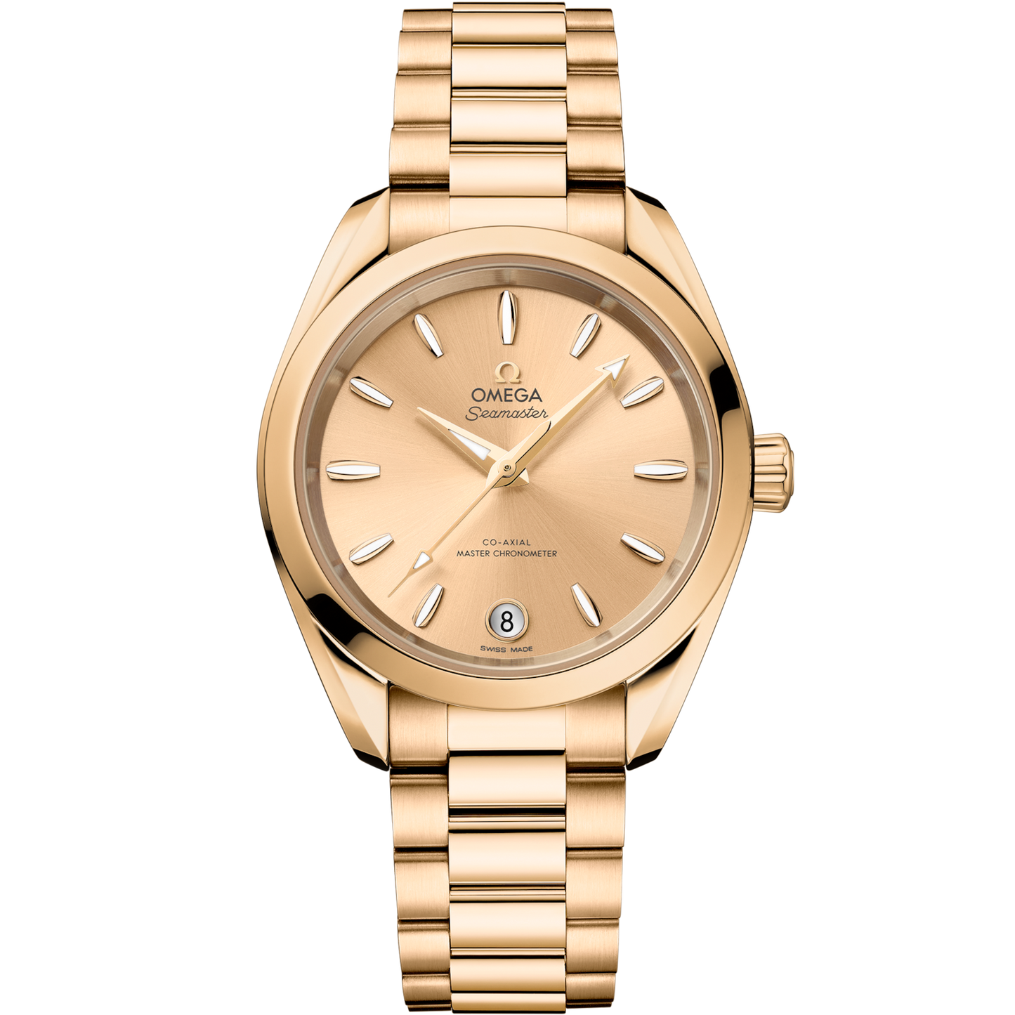 Omega Seamaster Aqua Terra Shades 34 mm Yellow Dial Moonshine™ 18k Yellow Gold Bracelet 220.50.34.20.08.001