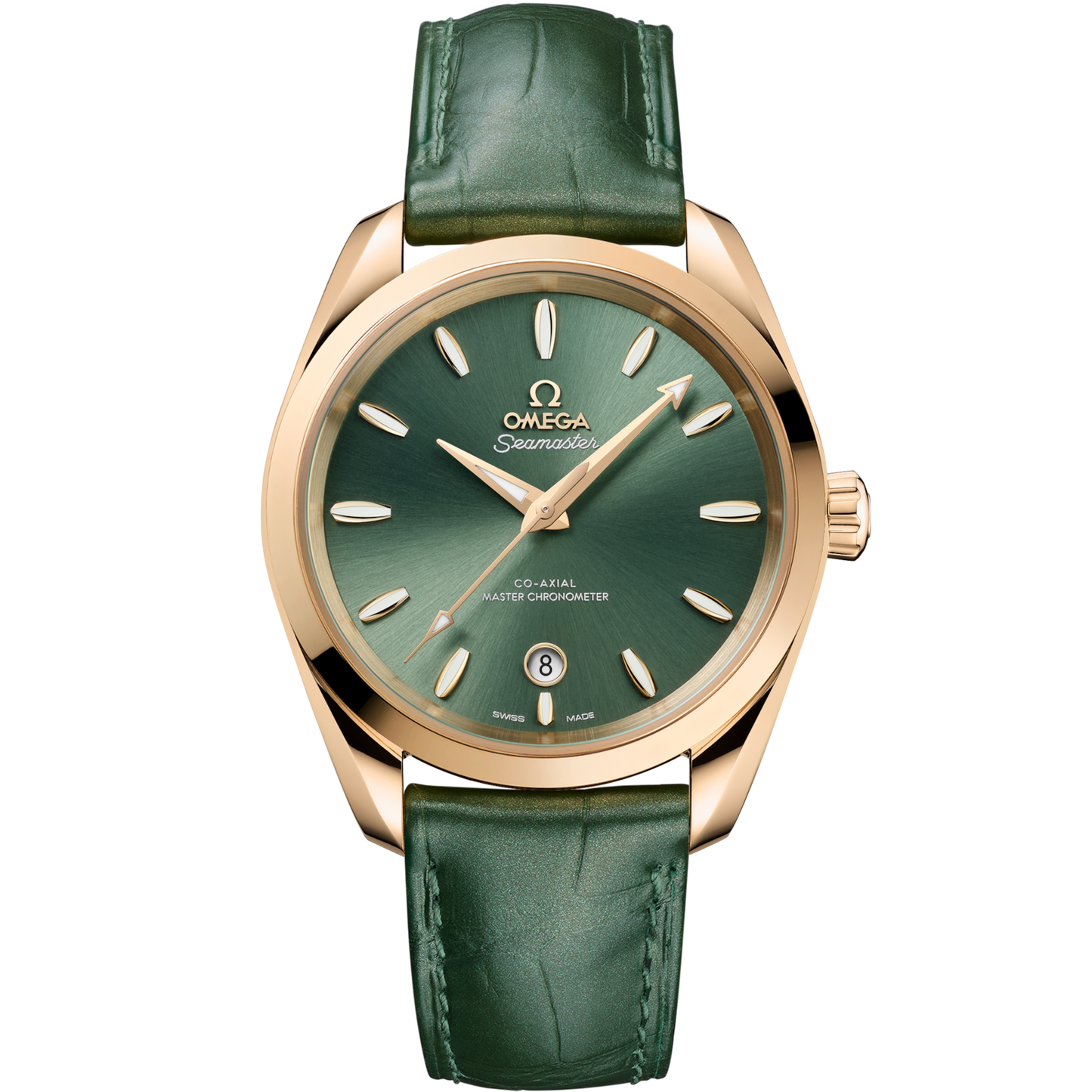 Omega Seamaster Aqua Terra Shades 38 mm Bay green Dial 18k Yellow Gold Strap 220.53.38.20.10.001