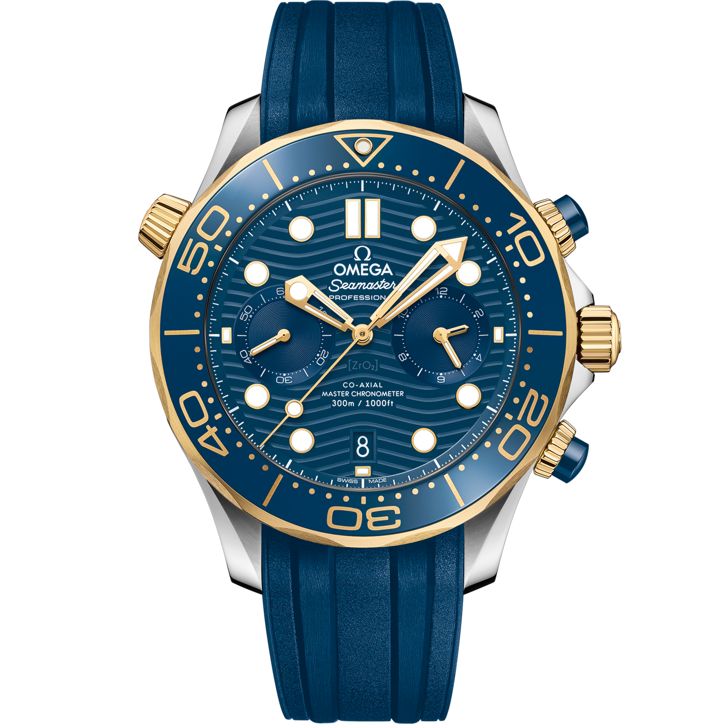 Omega Seamaster Diver 300M 44 mm Blue Dial Stainless Steel and 18k Yellow Gold Strap 210.22.44.51.03.001