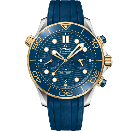 Omega Seamaster Diver 300M 44 mm Blue Dial Stainless Steel and 18k Yellow Gold Strap 210.22.44.51.03.001