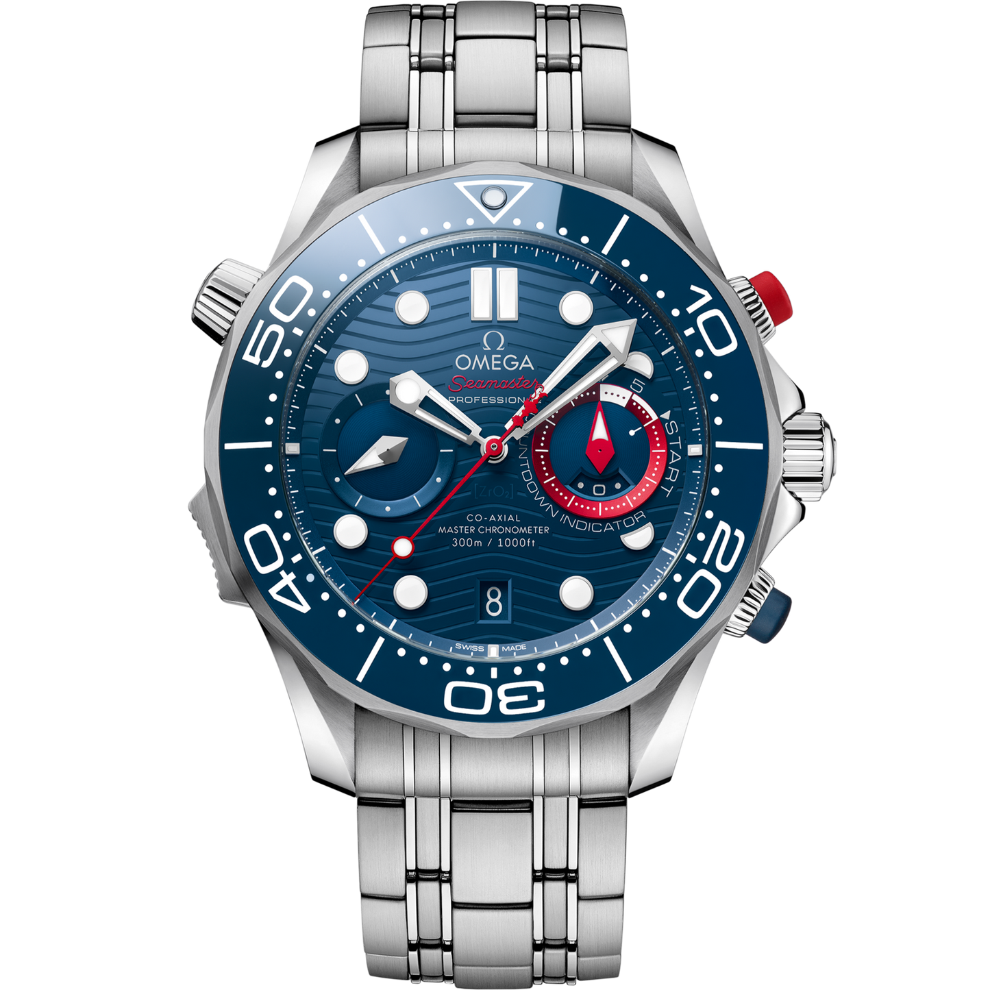 Omega Seamaster Diver 300M 44 mm Blue Dial Stainless Steel Bracelet 210.30.44.51.03.002