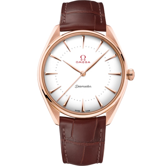 Omega Seamaster Olympic Official Timekeeper 39.5 mm White Dial Sedna™ 18k Rose Gold Strap 522.53.40.20.04.003