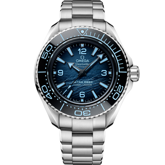 Omega Seamaster Planet Ocean 6000M 45.5 mm Blue Dial O‑MEGASTEEL Bracelet 215.30.46.21.03.002