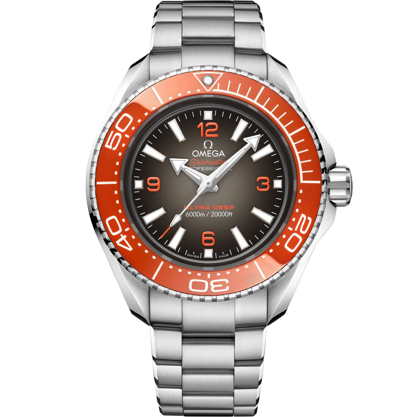 Omega Seamaster Planet Ocean 6000M 45.5 mm Grey Dial O‑MEGASTEEL Bracelet 215.30.46.21.06.001