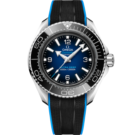 Omega Seamaster Planet Ocean 6000M 45.5 mm Blue Dial O‑MEGASTEEL Strap 215.32.46.21.03.001