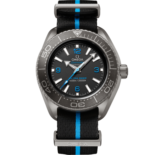 Omega Seamaster Planet Ocean 6000M 45.5 mm Black Dial Titanium Strap 215.92.46.21.01.001