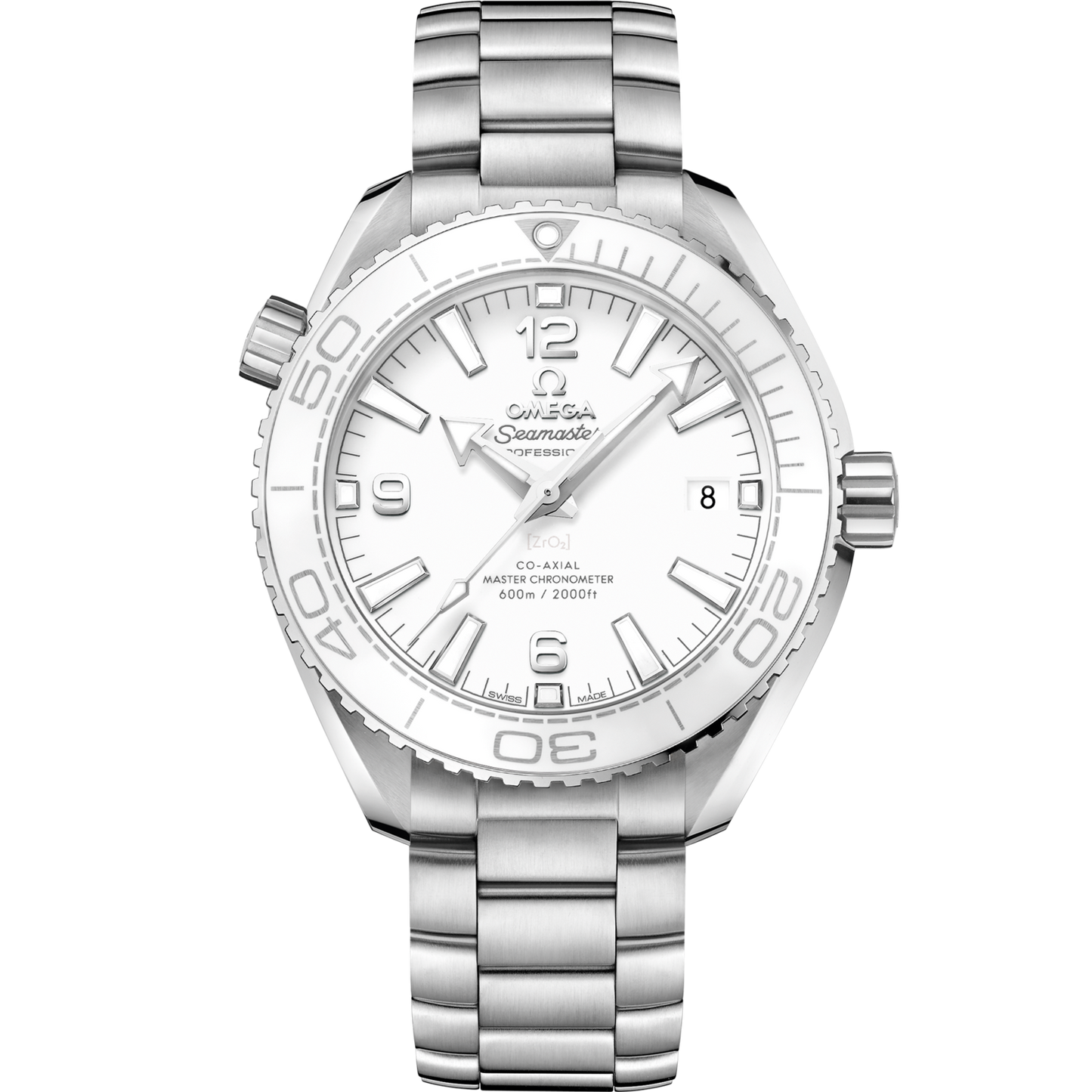Omega Seamaster Planet Ocean 600M 39.5 mm White Dial Stainless Steel Bracelet 215.30.40.20.04.001