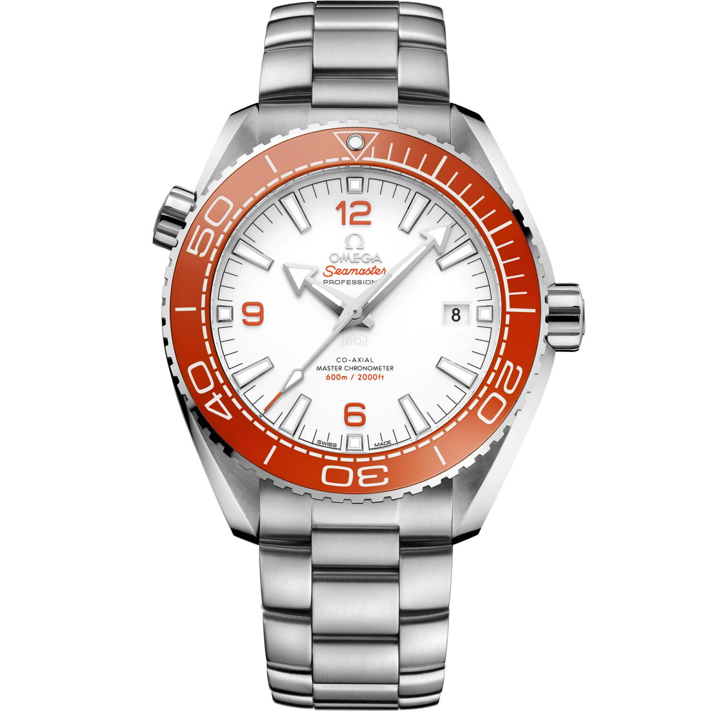 Omega Seamaster Planet Ocean 600M 43.5 mm White Dial Stainless Steel Bracelet 215.30.44.21.04.001