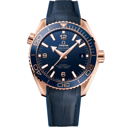 Omega Seamaster Planet Ocean 600M 43.5 mm Blue Dial Sedna™ 18k Rose Gold Strap 215.63.44.21.03.001