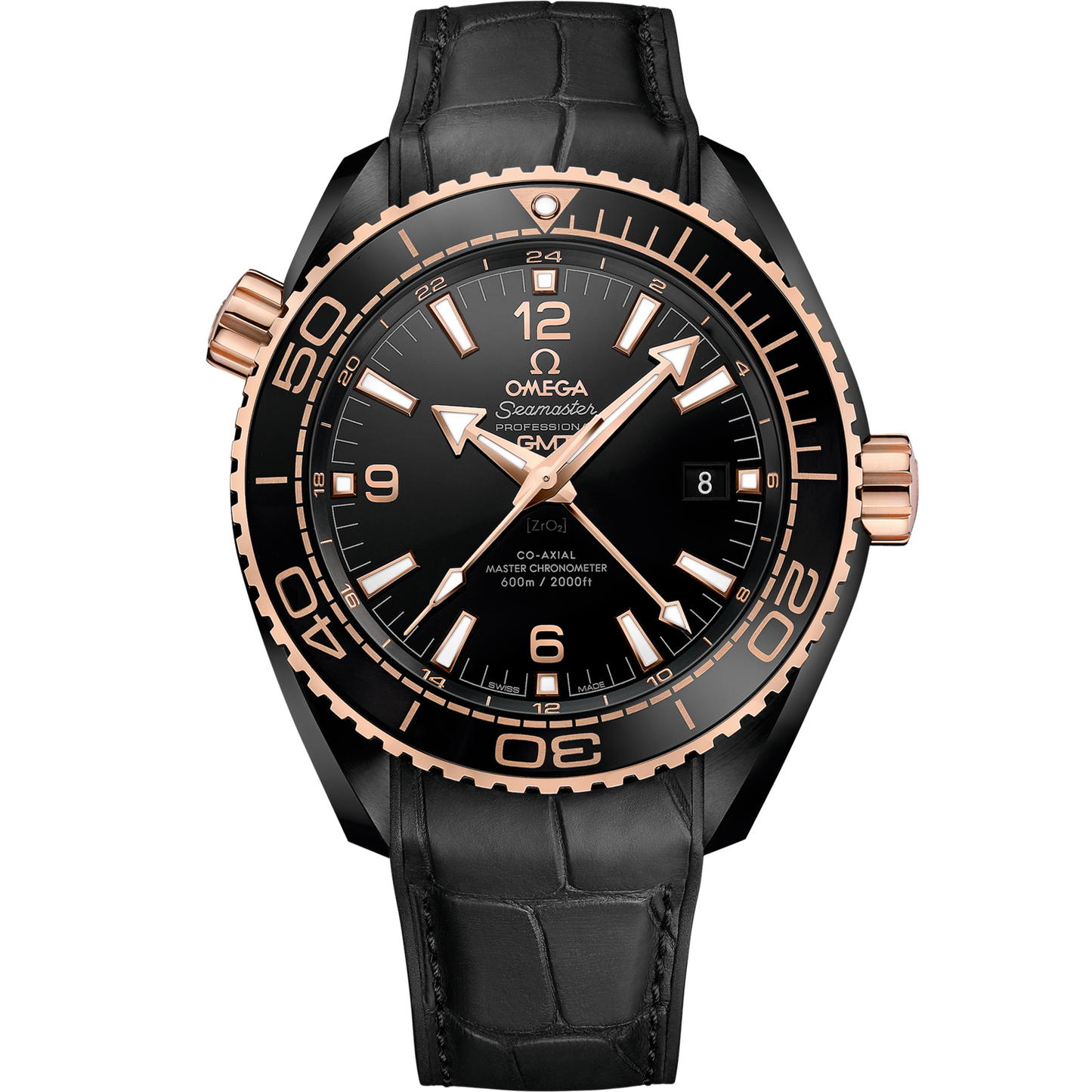 Omega Seamaster Planet Ocean 600M 45.5 mm Black Dial Black ceramic Strap 215.63.46.22.01.001