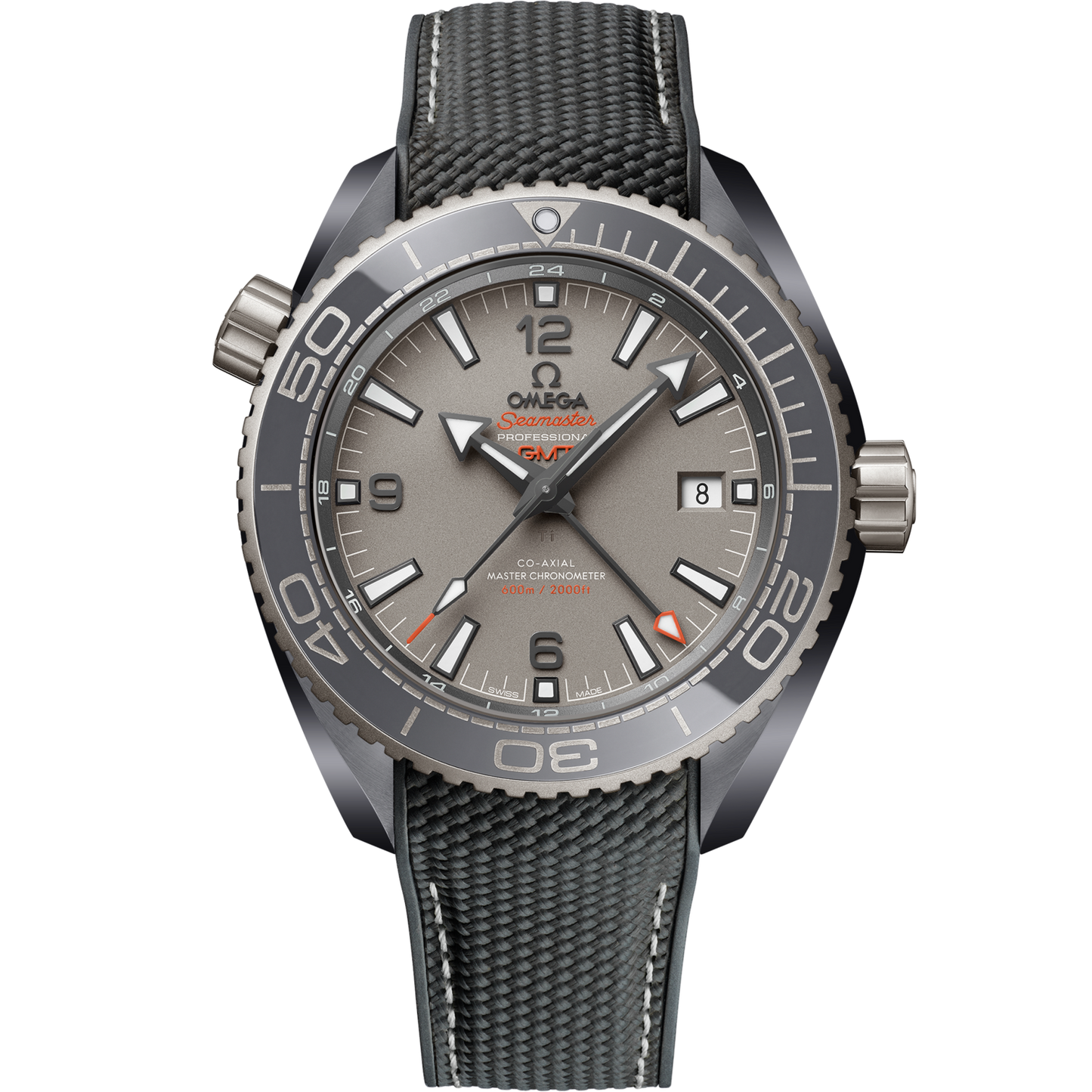 Omega Seamaster Planet Ocean 600M 45.5 mm Grey Dial Grey ceramic Strap 215.92.46.22.99.002