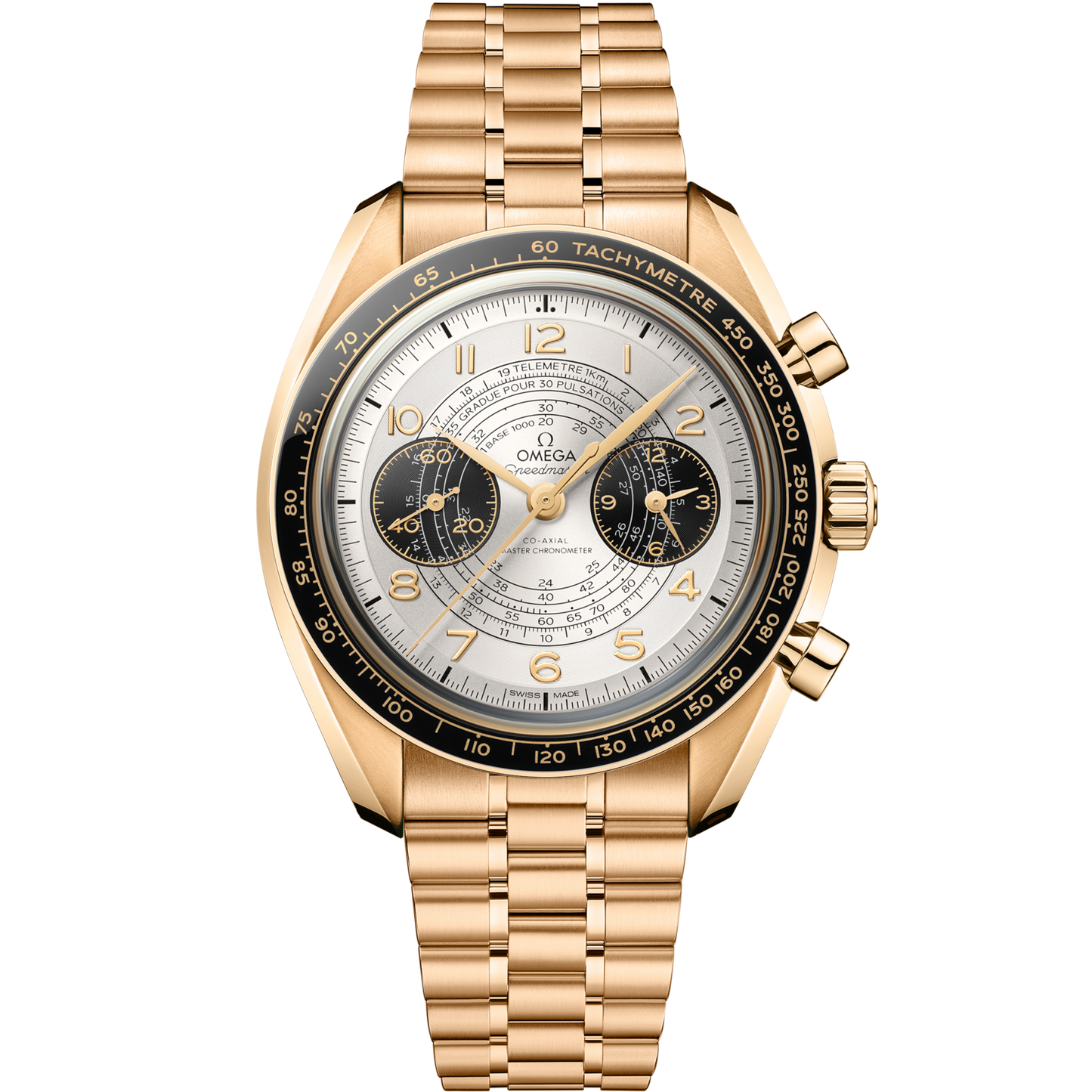 Omega Speedmaster Chronoscope  Silver Dial 43 mm  Moonshine™ 18k Rose Gold Bracelet 522.60.43.51.02.001