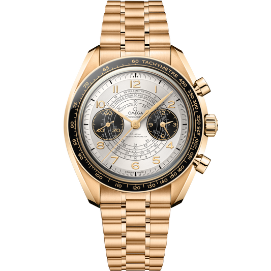 Omega Speedmaster Chronoscope  Silver Dial 43 mm  Moonshine™ 18k Rose Gold Bracelet 522.60.43.51.02.001
