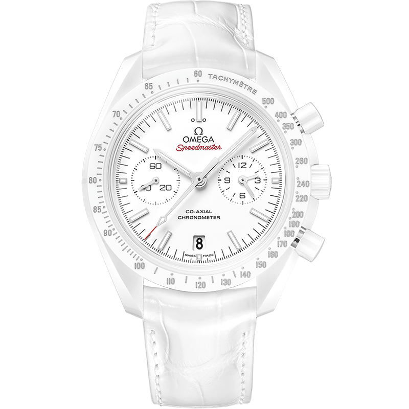 Omega SpeedmasterDark Side of the Moon 44.25 mm  White Dial White ceramic Strap 311.93.44.51.04.002