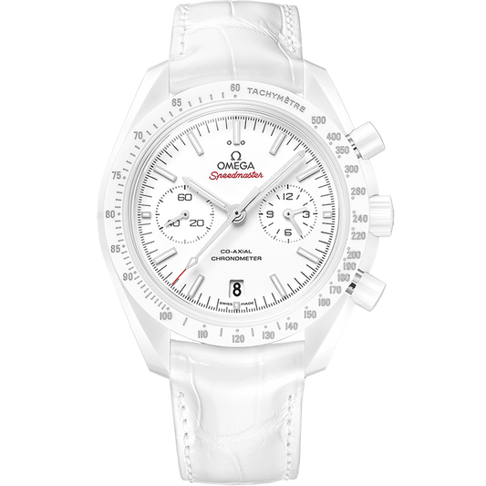 Omega SpeedmasterDark Side of the Moon 44.25 mm  White Dial White ceramic Strap 311.93.44.51.04.002