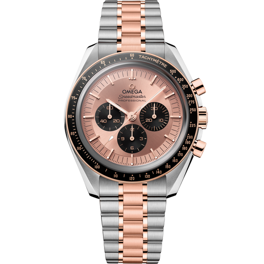 Omega Speedmaster Moonwatch Professional 42 mm Pink Dial Stainless Steel and Sedna™ 18k Rose Gold Bracelet 310.20.42.50.99.001