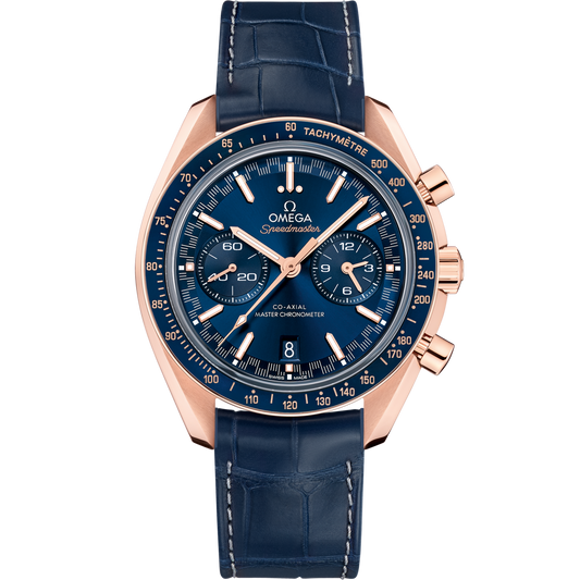 Omega Speedmaster  Racing  Blue Dial 44.25 mm  Sedna™ 18k Rose Gold Strap 329.53.44.51.03.001