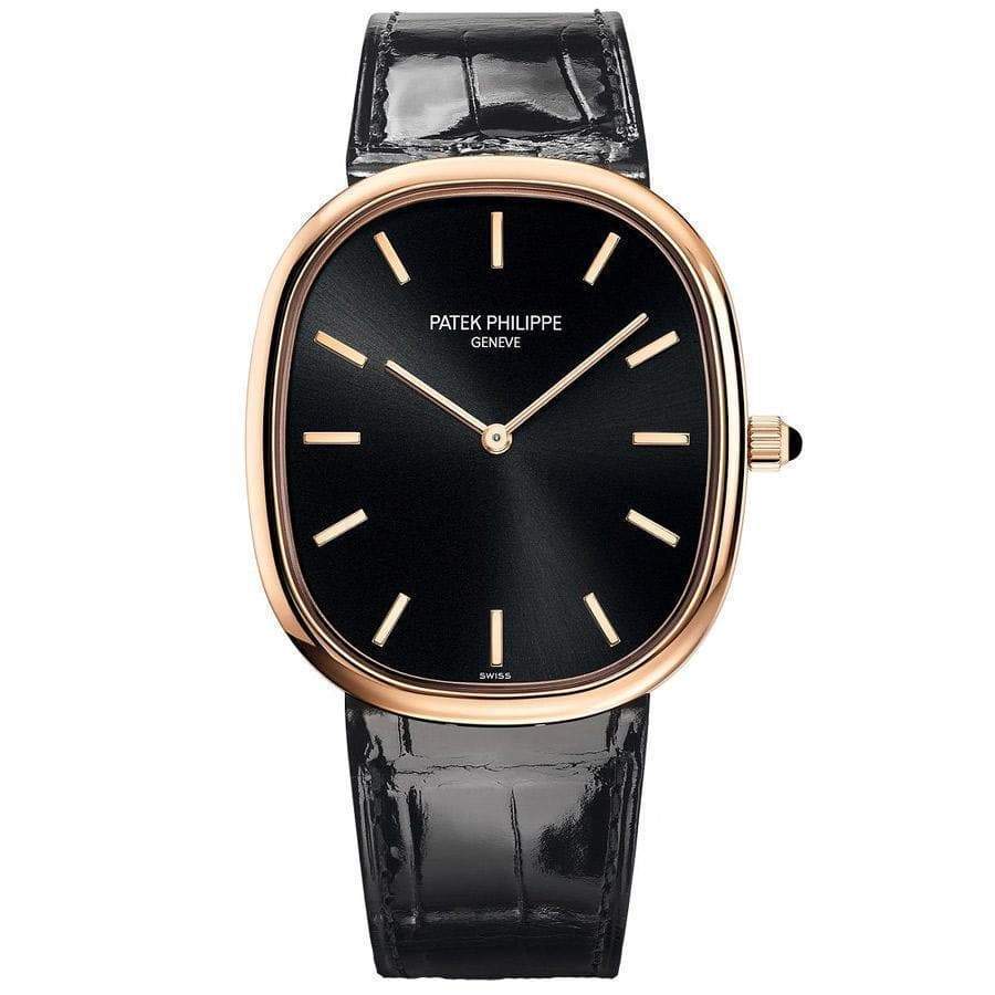 Patek Philippe 50th Anniversary Extra-Thin Golden Ellipse 34mm 5738R Black Dial