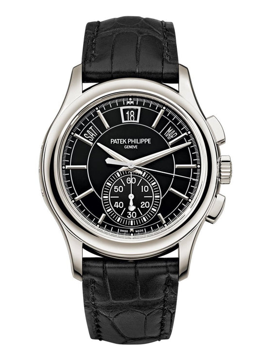 Patek Philippe 5905P Annual Calendar Flyback Chronograph Platinum 42mm Automatic Luxury Watch