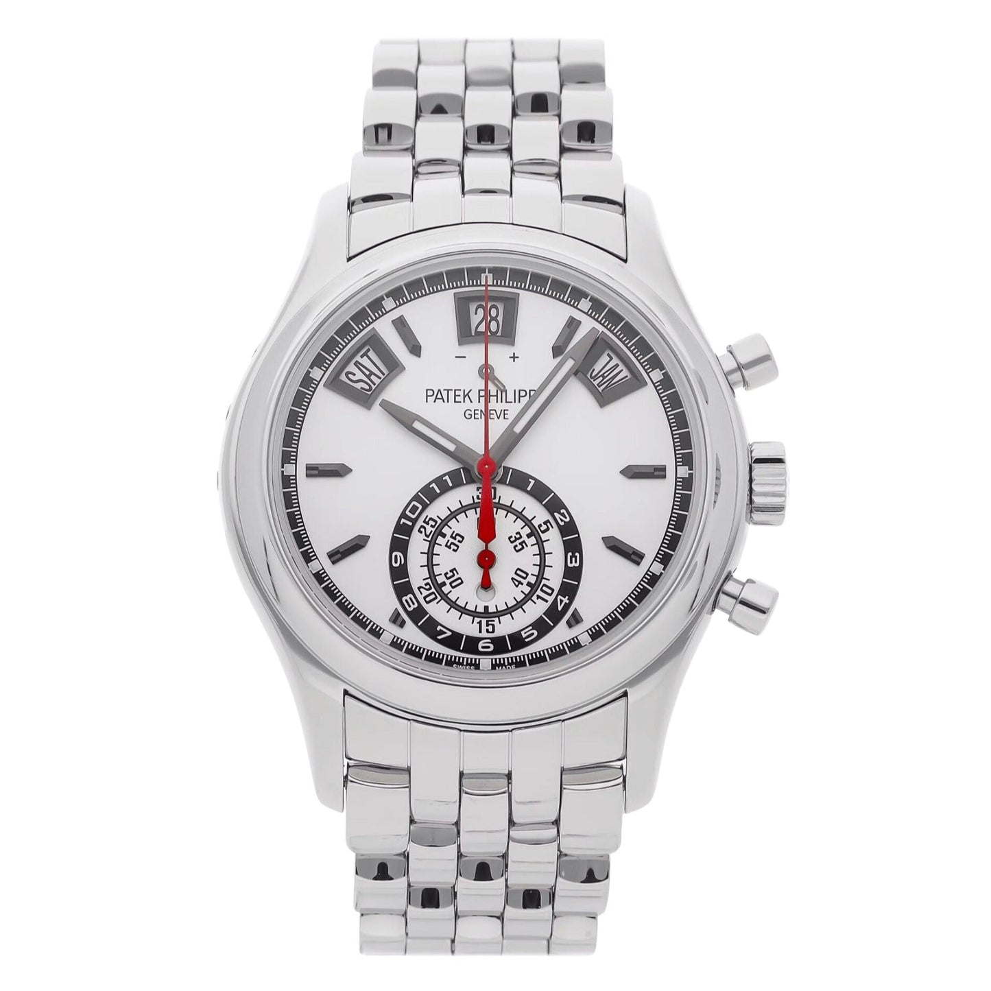 Patek Philippe 5960/1A-001 Annual Calendar Chronograph Stainless Steel White Dial