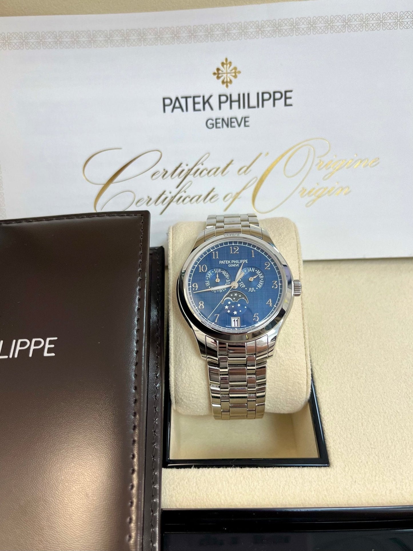 Patek Philippe Annual Calendar Moon Phase Complications (Ref# 4947/1A-001)
